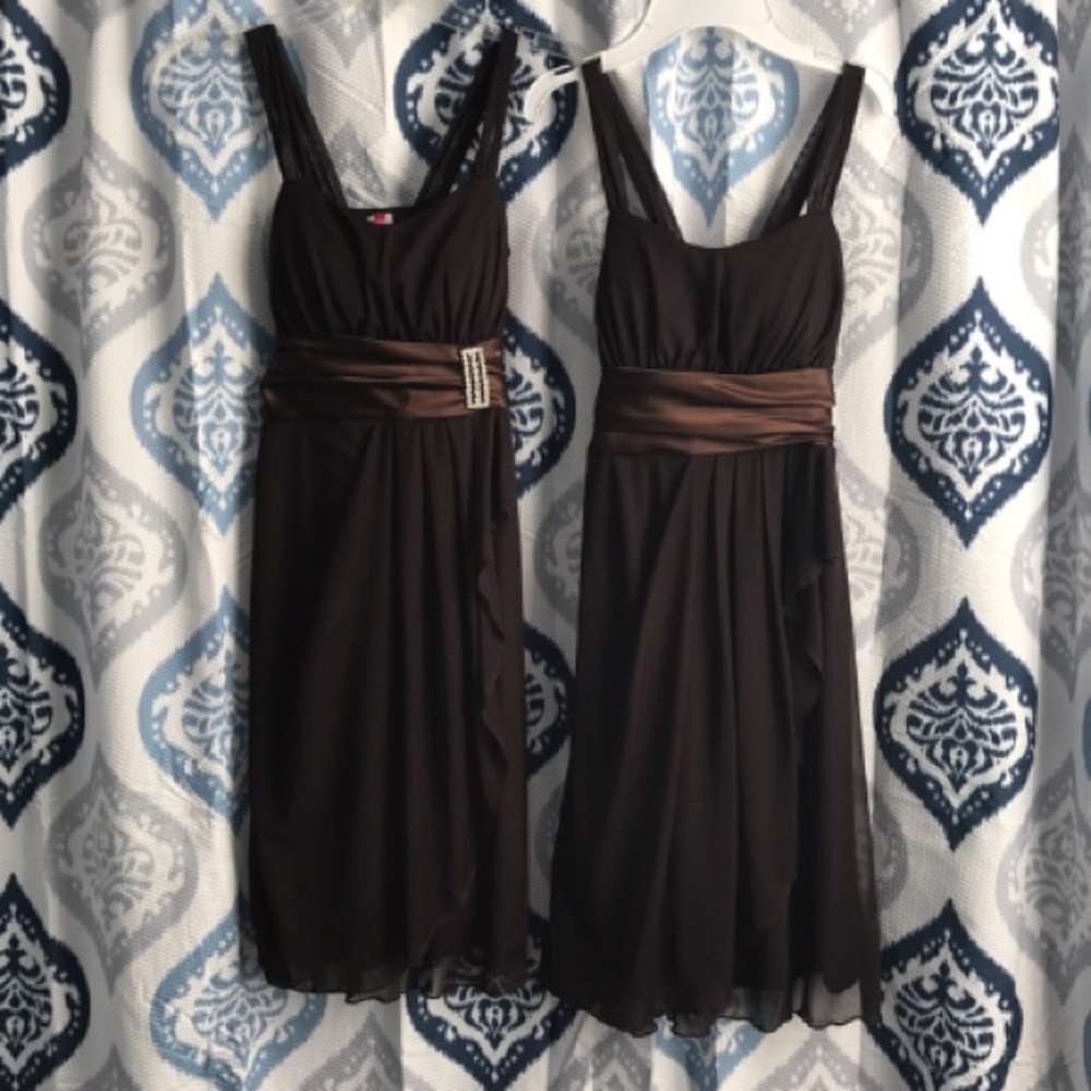 Silk Brown Bridesmaid Dresses